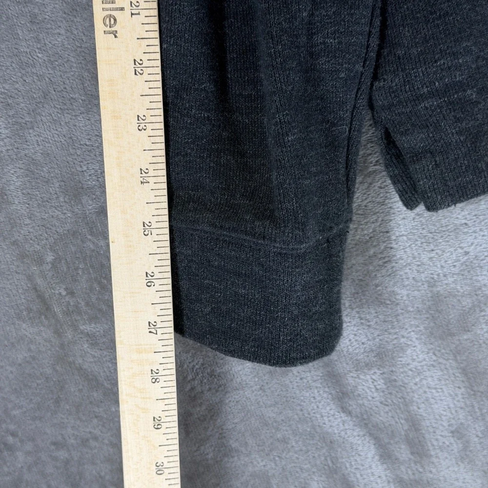 Polo Ralph Lauren Mens XXL Charcoal Gray Heather 1/4 Zip Cotton Pullover Sweater